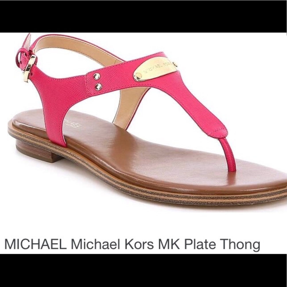 Brand 🆕 Michael MK plate thong sandals